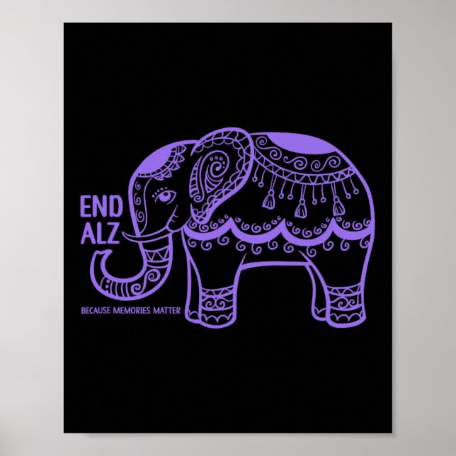End Heimer Because Memories Problem Brain Disorder Poster (Front)