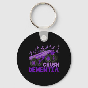End Heimer Crush Dementia Heimerheimer Awareness Keychain
