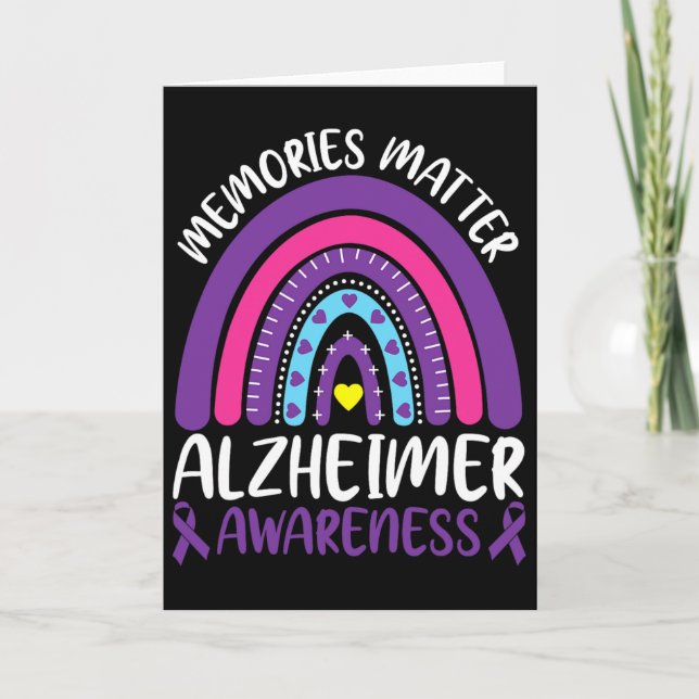 End Heimer Memories Problem Heimerheimer Awareness Card (Front)