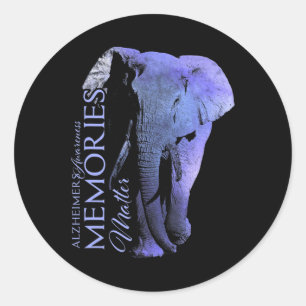 End Heimerheimers And Raise Awareness Classic Round Sticker