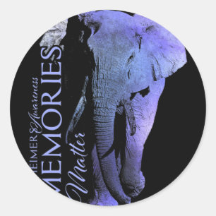 End Heimerheimers And Raise Awareness  Classic Round Sticker