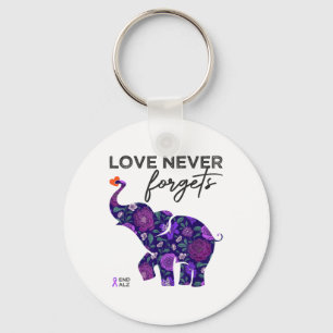 End Heimers Shirt Love Never Forgets Heimers Aware Keychain