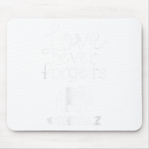 End Heimers Walk Love Never Forgets Elephant Heart Mouse Pad