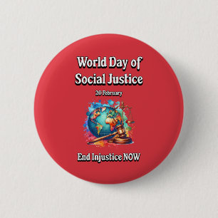 End Injustice Now. 2 Inch Round Button