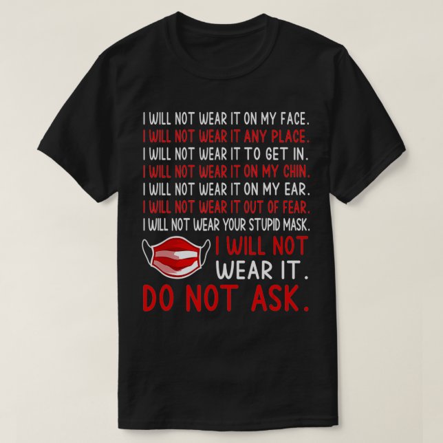 End Mask Mandate Antimasker Sheeple Sheep Unmuzzle T-Shirt (Design Front)