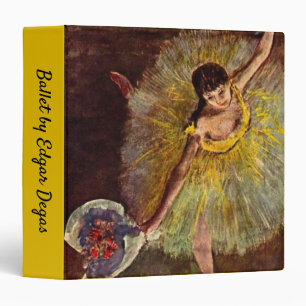 End of an Arabesque by Edgar Degas, Vintage Ballet Binder
