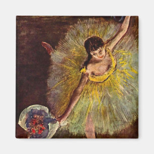 End of an Arabesque by Edgar Degas, Vintage Ballet Magnet