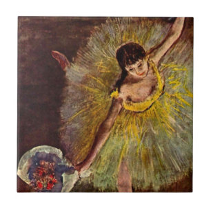 End of an Arabesque by Edgar Degas, Vintage Ballet Tile
