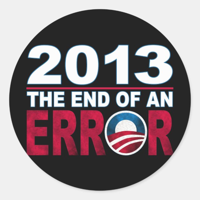 End of an ERROR Classic Round Sticker (Front)