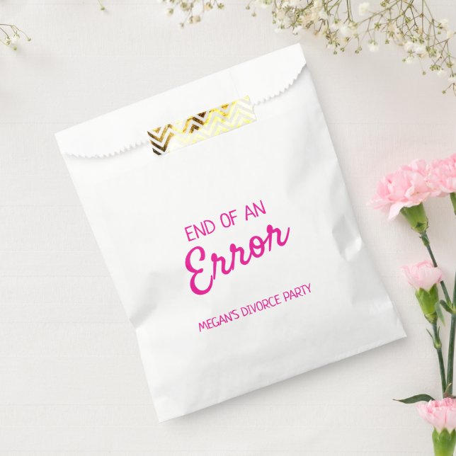 End of an Error Favour Bag (Sealed)