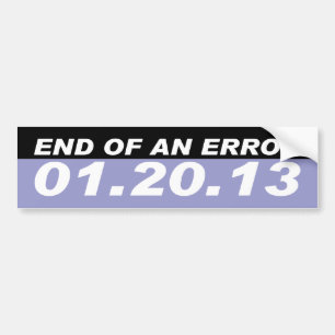 end of error bumper sticker