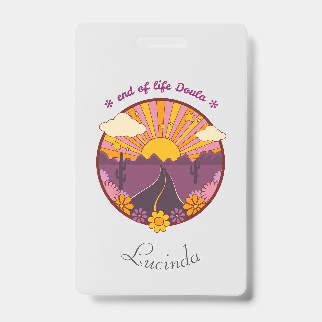 End of life Doula, hospice nurse Badge (Front)