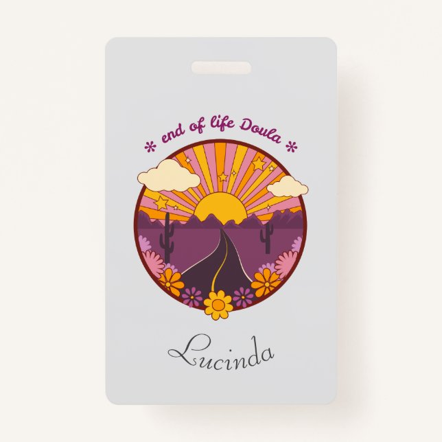 End of life Doula, hospice nurse Badge (Front)