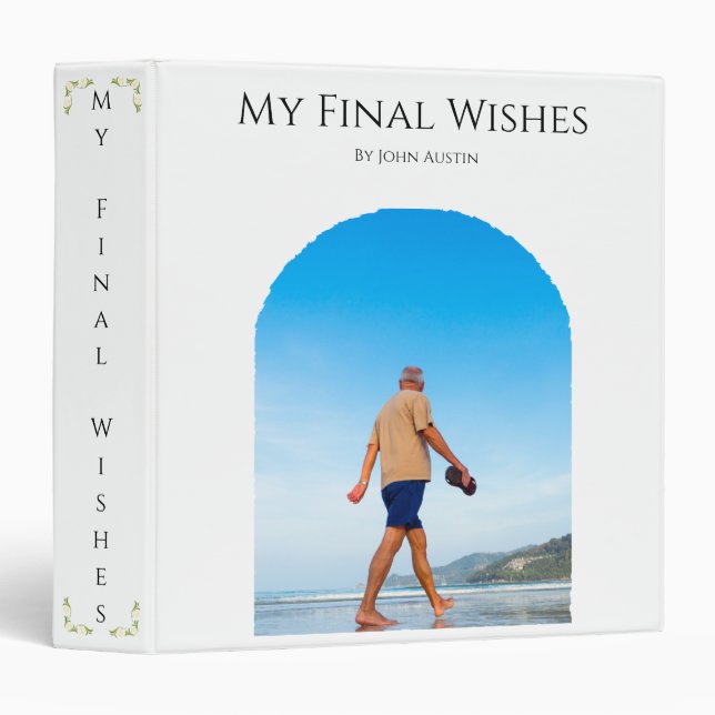 End-of-Life Planning Checklist & Organizer  Binder (Front/Spine)