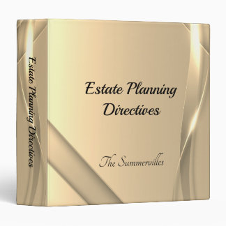 End of Life Planning Notebook Binder | Golden Glow