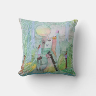 End of Masquerade Fantasy Art Throw Pillow