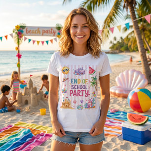 End Of School Party Stripes T-Shirt
