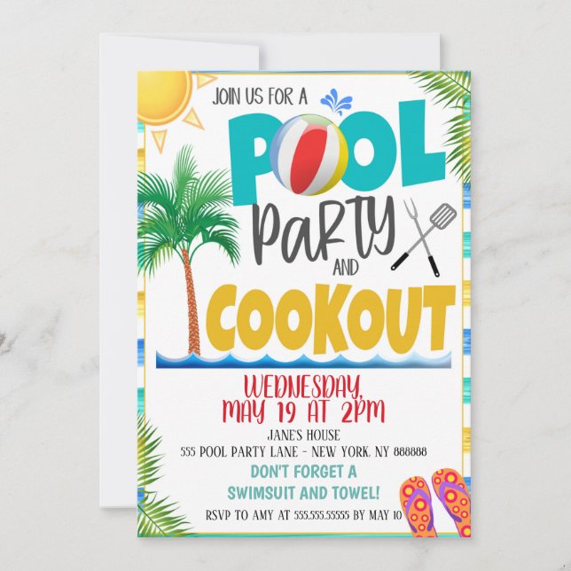 End of Summer Party Invitation (Front)