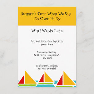 End of Summer Party Invitation