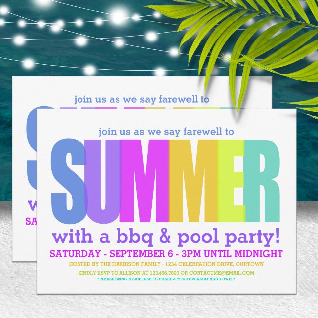 End of Summer Party Invitation (Creator Uploaded)