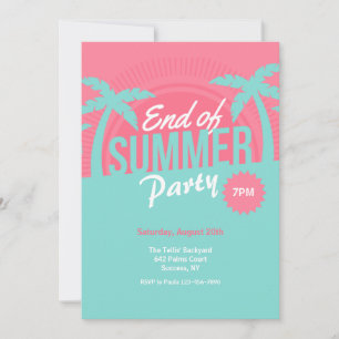 End of Summer Party Invitation