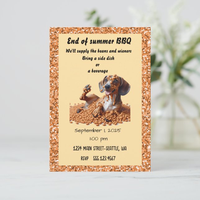 End of Summer Party Invitation (Standing Front)