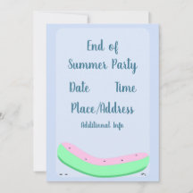 End of Summer Party Kawaii Watermelon