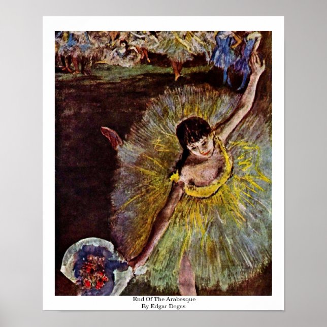 End Of The Arabesque By Edgar Degas Poster (Front)