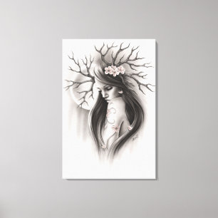 End of the beginning Spring Cherry Blossom Canvas