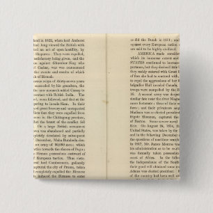 End of The General Peace 1828 AD 2 Inch Square Button