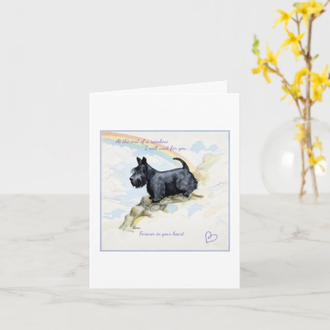End of the rainbow sympathy card (Yellow Flower)