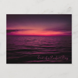 End of the Sunset Postcard