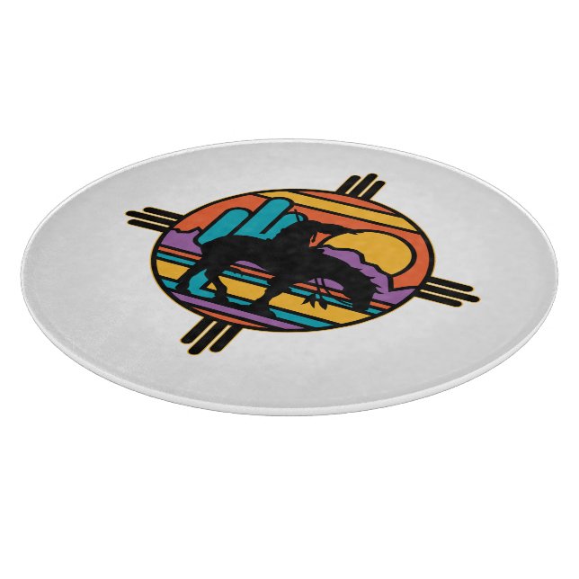 End of the Trail Native American Indian Cutting Board (Corner)