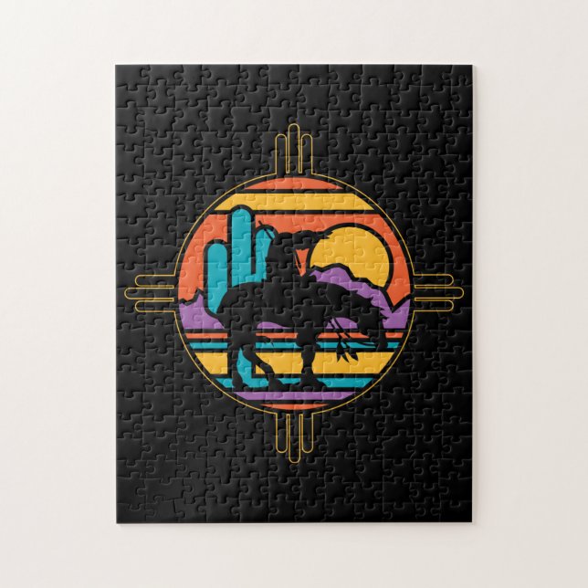 End of the Trail Native American Indian Jigsaw Puzzle (Vertical)