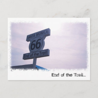 End of the Trail Postcard