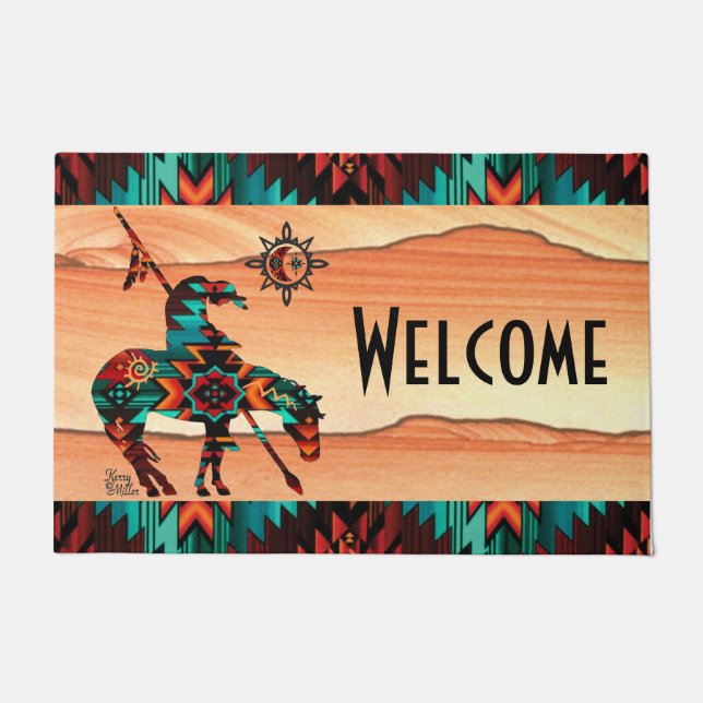  End Of The Trail Welcome Doormat (Front)