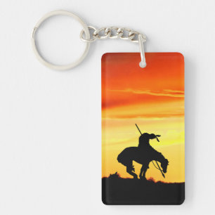 End of the Trail with Sunset Keychain