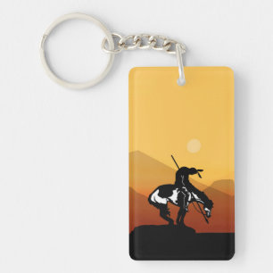 End of the Trail with Sunset Keychain
