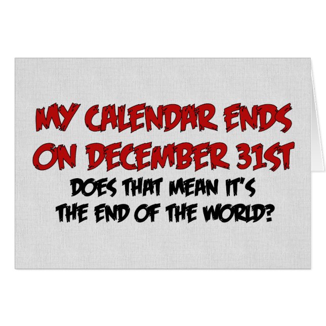 End Of The World (Front Horizontal)