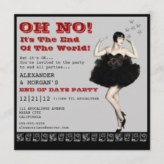 End Of The World Party Invitation
