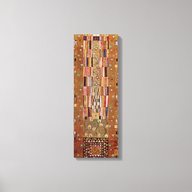 End of Wall, Stoclet Frieze by Gustav Klimt Canvas Print (Front)