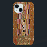 End of Wall, Stoclet Frieze by Gustav Klimt iPhone 15 Case<br><div class="desc">End of Wall, Stoclet Frieze (1905-1911) by Gustav Klimt is a vintage Art Nouveau painting featuring a mosaic geometric pattern in gold tones. The Stoclet Frieze is a series of Symbolism panels and Gustav Klimt's last great mural work. They were painted in the dining room of the Palais Stoclet in...</div>