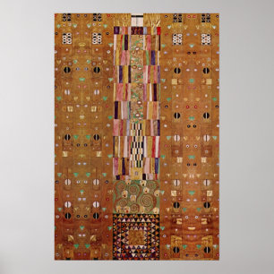 End of Wall, Stoclet Frieze by Gustav Klimt Poster