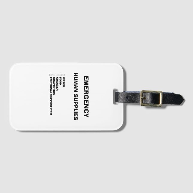 End of World Luggage Tag (Front Horizontal)