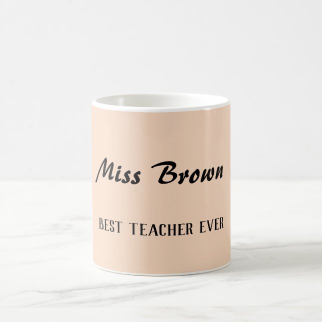 End of year teacher appreciation gift minimalist coffee mug (Center)