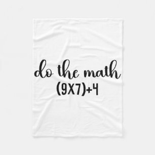 End Of Year Teacher Gifts Witty Math Slever Math J Fleece Blanket