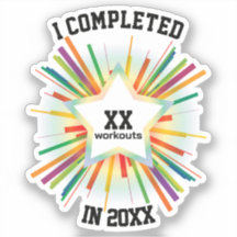 End of Year Workout Tally (Rainbow)