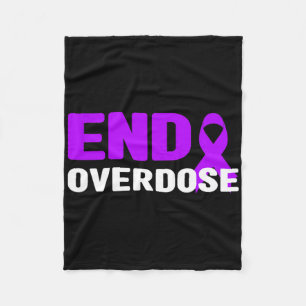 End Overdose Awareness - Addiction Fleece Blanket