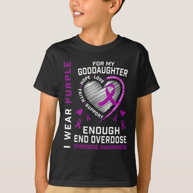 End Overdose Awareness Shirt Enough Purple For God (Front)