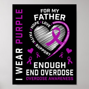 End Overdose Awareness Shirt Enough Purple For My Poster